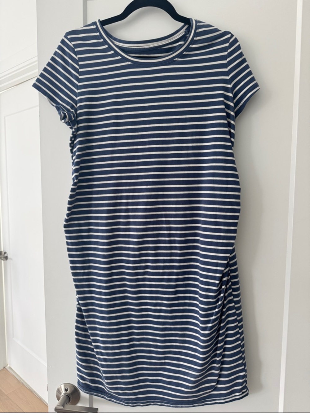 Sonoma Navy and White Striped Maternity Top